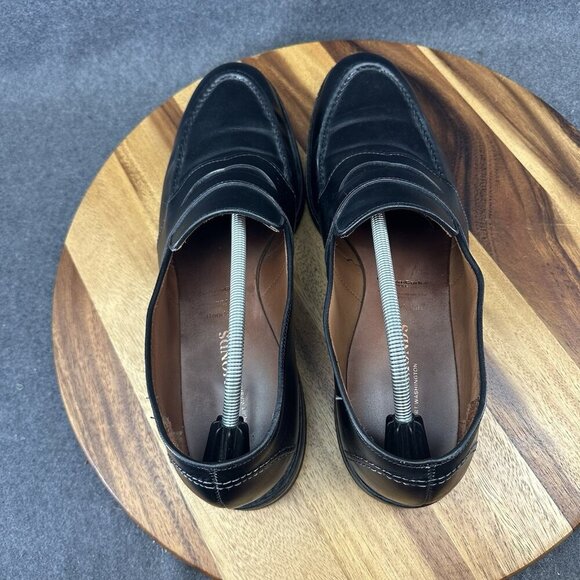 ALLEN EDMONDS Randolph shell cordovan penny loafers 14C leather shoes black main image 5